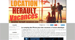 Desktop Screenshot of location-herault-vacances.com